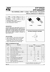 DataSheet STP16NS25FP pdf